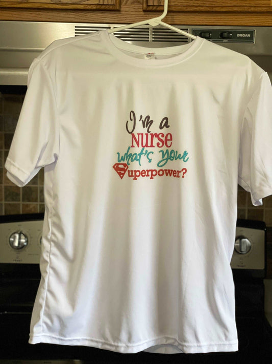 Are you a Super Nurse? You can personalize your own t-shirt. Small, Medium, Large or X-Large unisex adult t-shirt