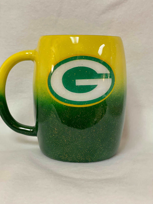 Do you love Green Bay packers? This is a 12oz Insulated Coffee Mug with Handle Stainless Steel Tumbler