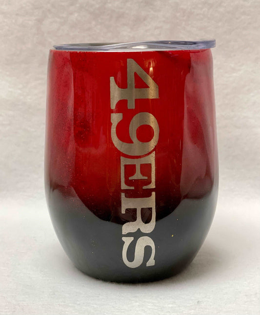 Do you love the San Francisco 49er’s? Enjoy a beverage in this 12oz Tumbler.