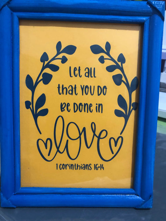 Small wooden sign. Perfect for your wall or table