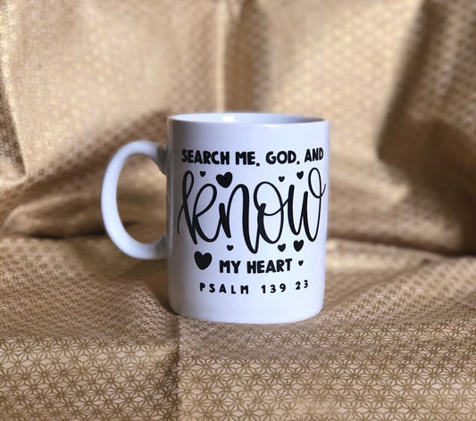 Search me.....Enjoy your coffee in this 14 ounce ceramic coffee cup!
