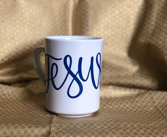 Jesus.....Enjoy your coffee in this 11 ounce ceramic coffee cup!
