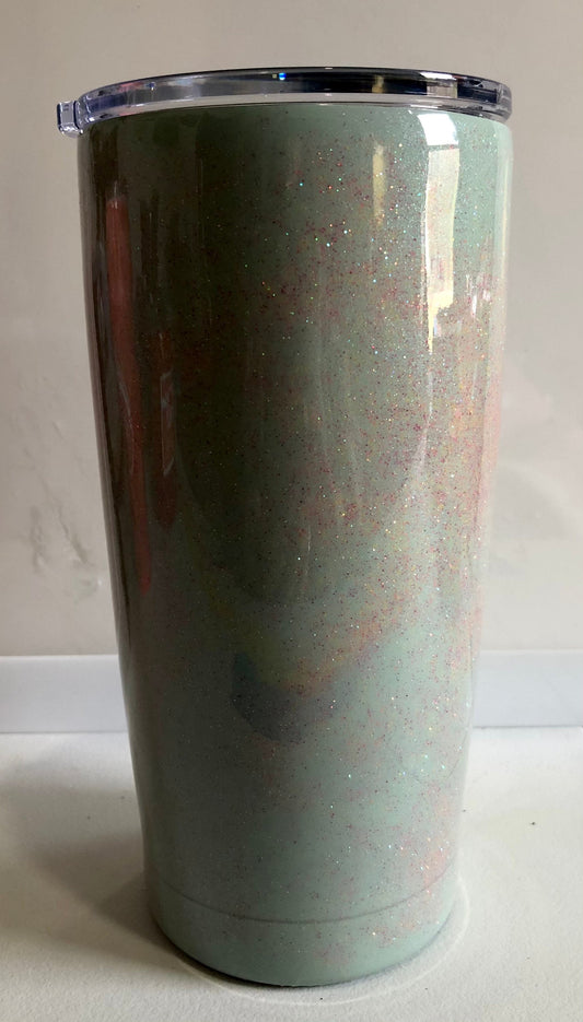 You can Personalize your own tumbler. Enjoy your coffee or cold drink in this 20oz Tumbler.