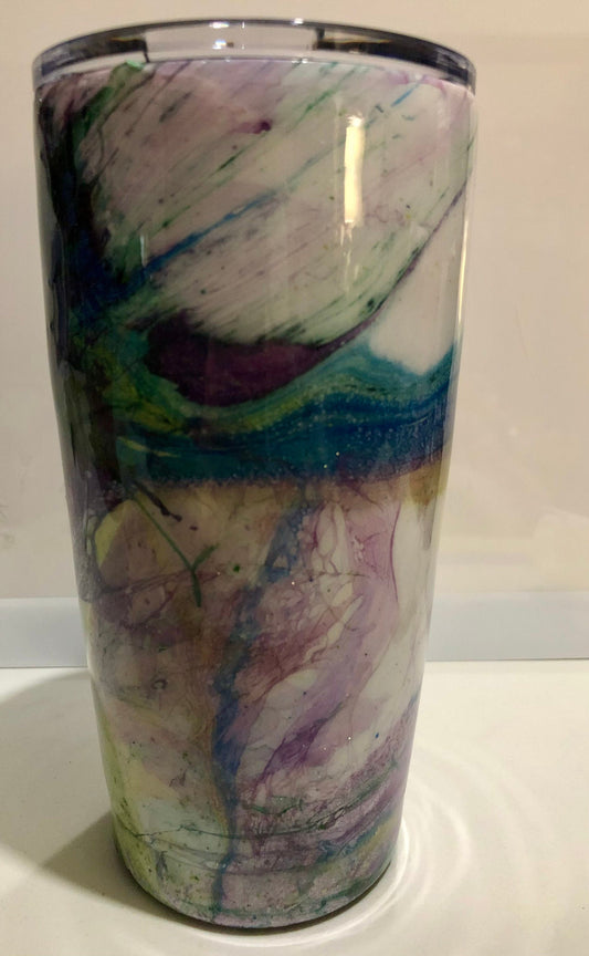 You can Personalize your own tumbler. Enjoy your coffee or cold drink in this 20oz Tumbler.