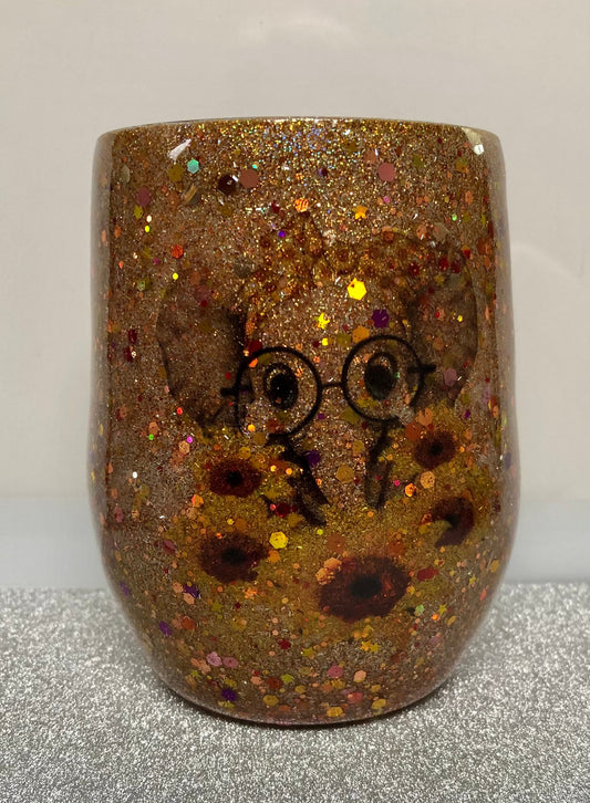 Elephants and Sunflowers? Enjoy a beverage in this 12oz Tumbler.
