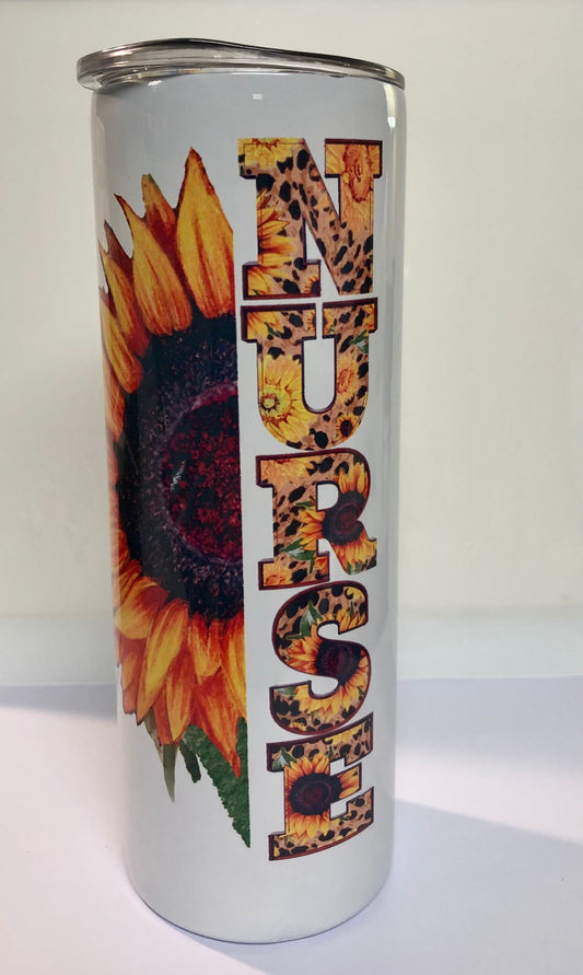 For all you Nurses? Enjoy a beverage in this 20oz  skinny Tumbler.