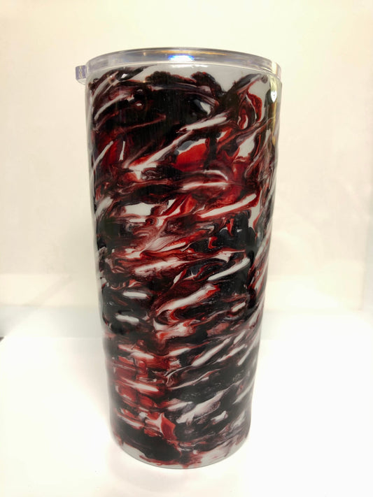You can Personalize your own tumbler. Enjoy your coffee or cold drink in this 20oz Tumbler.