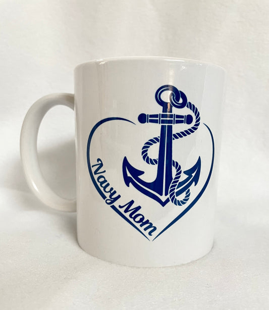 For all the Navy Moms.. Enjoy your coffee in this 14 ounce ceramic coffee cup!