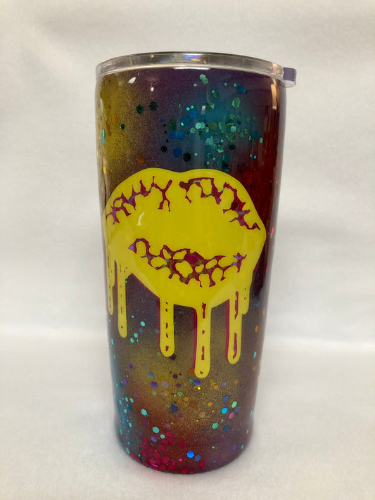 Enjoy your coffee or cold drink in this 20oz Tumbler.