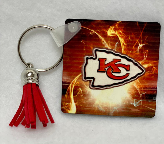 These are key rings with a leather tassel. Please specify in comments which one you are interested in. Each sold separately