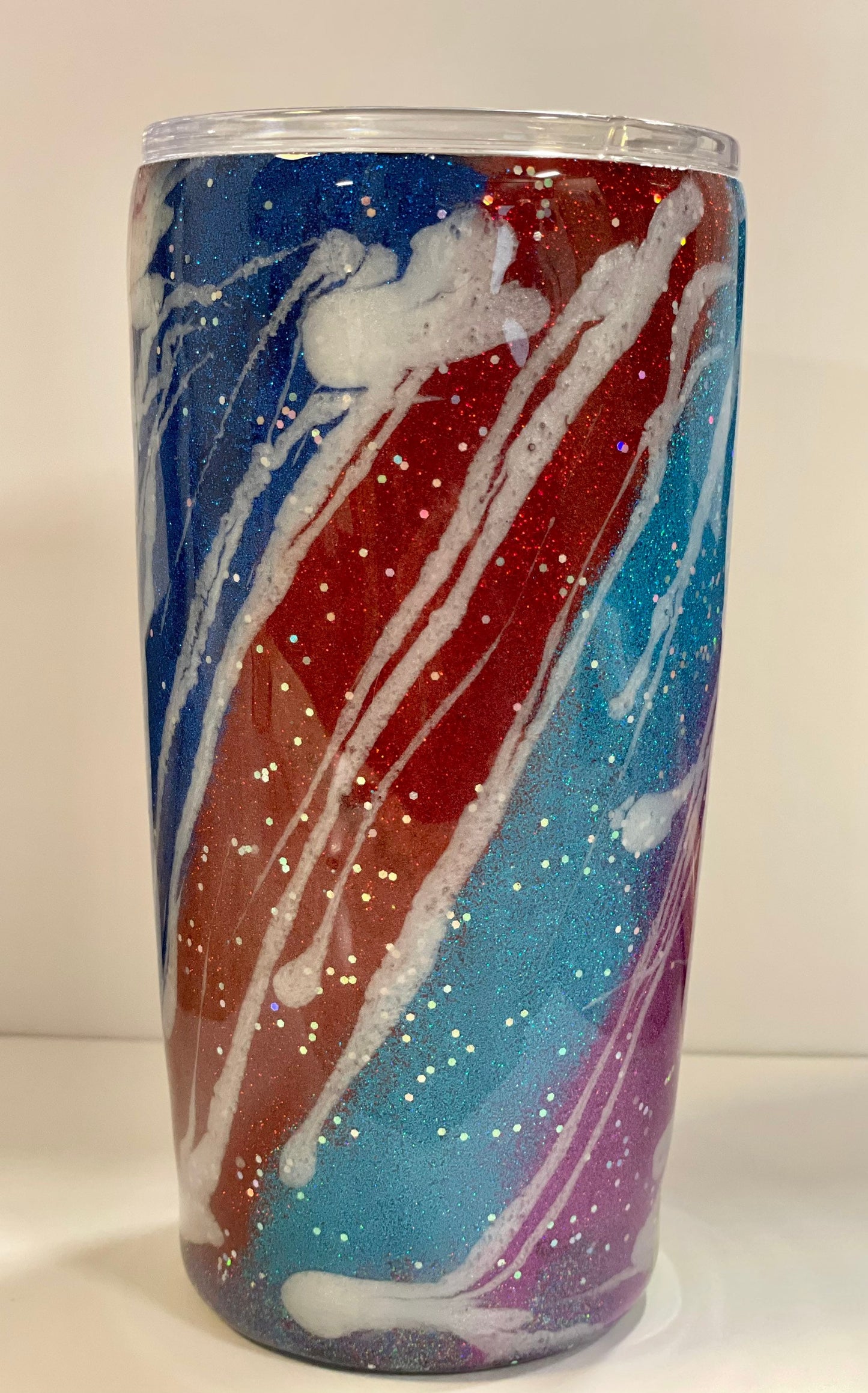 Love Rainbows? Enjoy a beverage in this 20oz Tumbler. This can be personalized