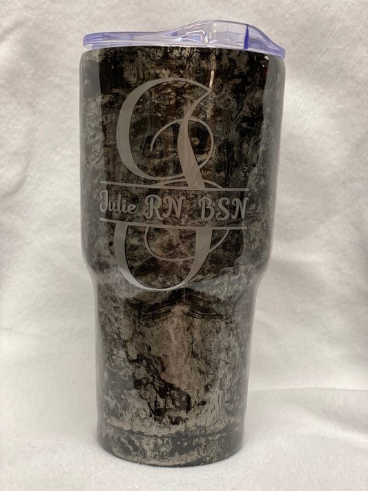 You can personalize this!!! Enjoy a beverage in this 30 oz Tumbler.