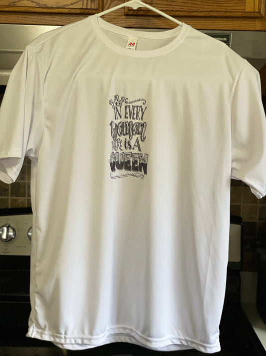 Every Woman is a Queen! You can personalize your own t-shirt. Small, Medium, Large or X-Large unisex adult t-shirt