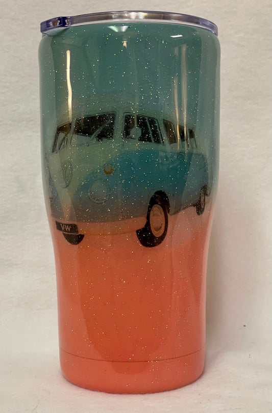 Love The Vintage bus? Enjoy a beverage in this 20oz Tumbler.
