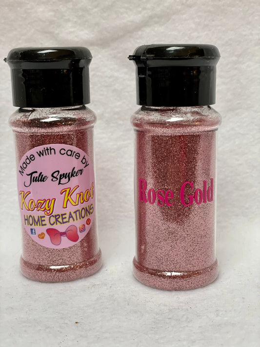 Fine Rose Gold Glitter 2oz
