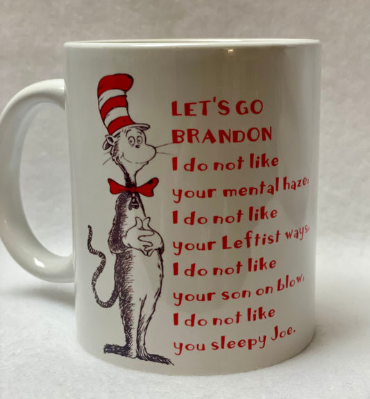 Let’s Go Brandon! Enjoy your coffee in this 14 ounce ceramic coffee cup!