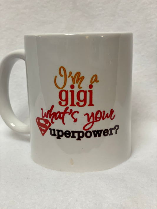 For all the Gigi’s! Enjoy your coffee in this 14 ounce ceramic coffee cup!