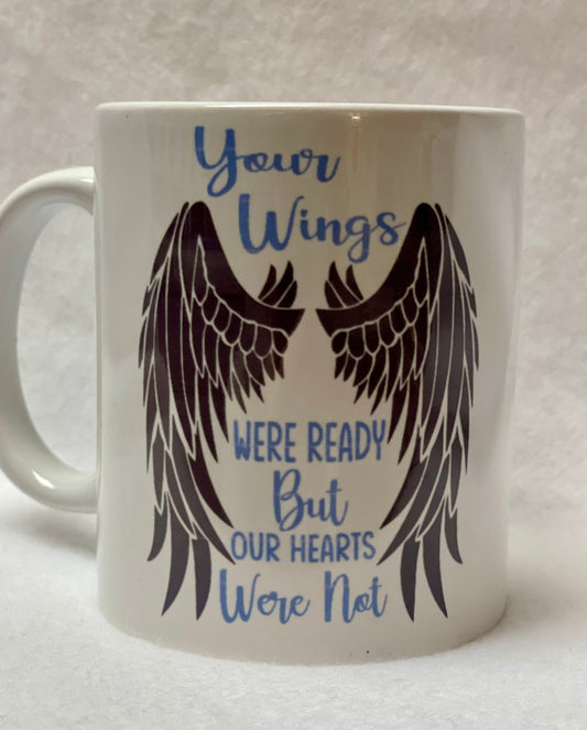 Your Wings…Enjoy your coffee in this 14 ounce ceramic coffee cup!