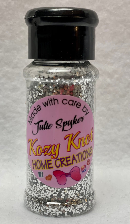 Silvery Silver Glitter 2oz